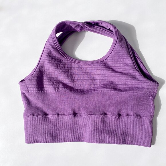 Alphalete Vault Cross Back Sports Bra - XS - Purple - Picture 4 of 10